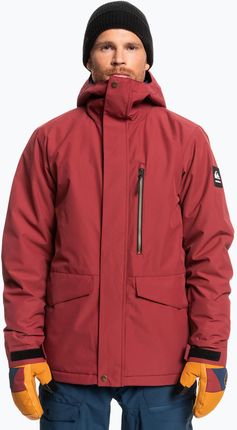 Quiksilver Męska Mission Solid Czerwona Eqytj03266