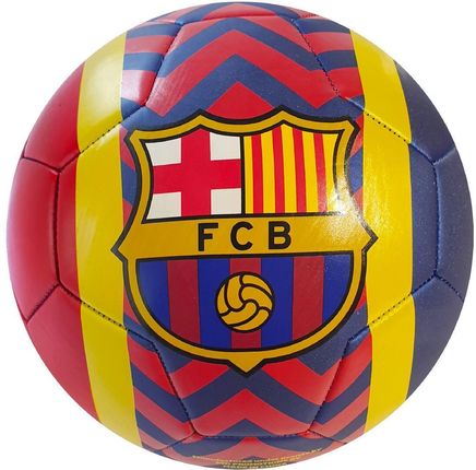 Fc Barcelona Piłka Do Piłki Nożnej Zigzag R.5 Czerwony Niebieski Żółty