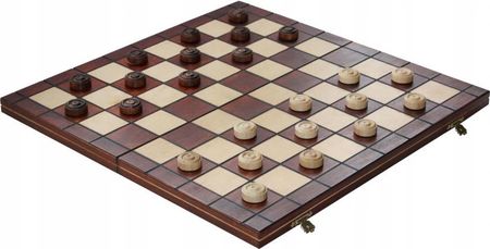 Sunrise Chess & Games Warcaby drewniane 64 - polowe