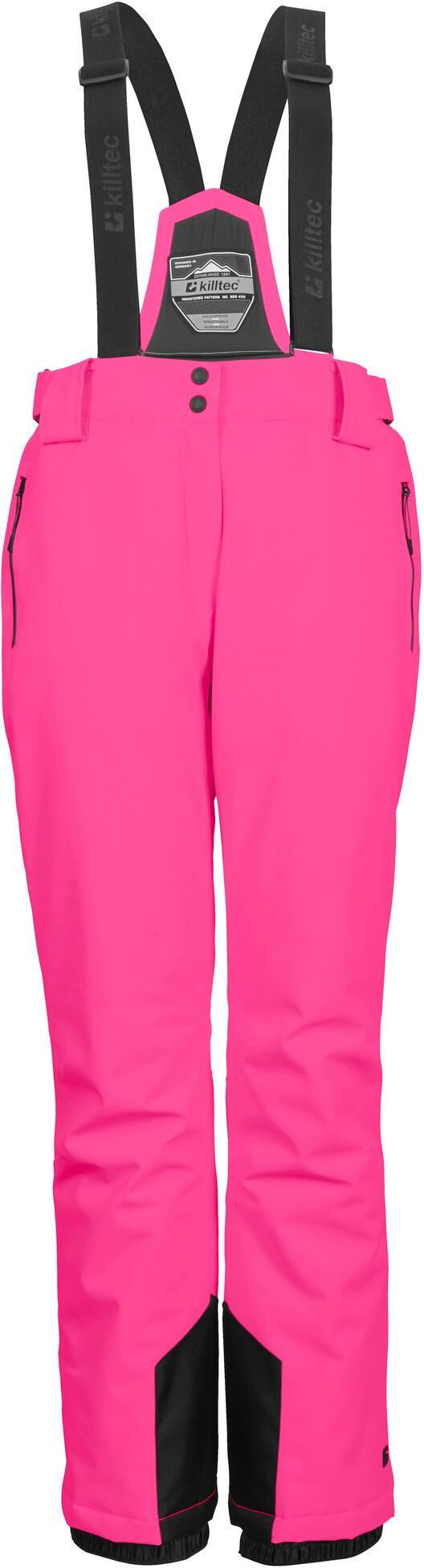 killtec dames Skibroek/functionele broek met afneembare bretels, randbescherming en sneeuwvanger KSW 249 WMN SKI PNTS_ERIELLE, schwarz, 50, 43428-000
