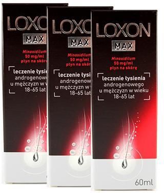 Perrigo Loxon Max 5% Na Łysienie 3x60ml 