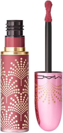 Mac Cosmetics Bubbles & Bows Powder Kiss Liquid Lipcolour Szminka W Płynie Z Matowym Finiszem Odcień The Best Gift Is Me 5ml