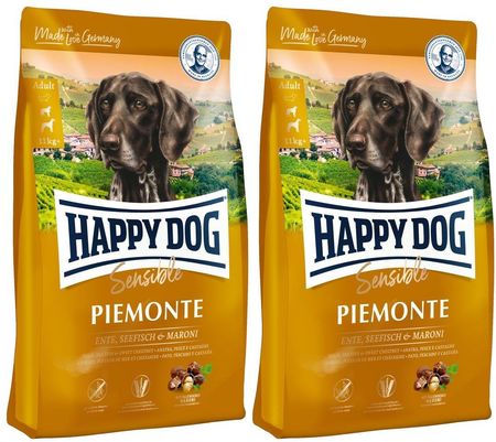 Happy Dog Supreme Piemonte Kaczka Kasztan Ryby 2x4kg