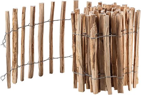 Płot Drewniany Ogrodzenie Leszczynowe 500X60 4-6cm
