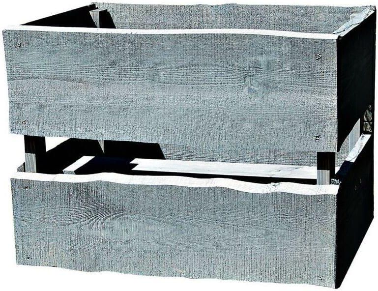 Donica Drewniana Nevada 56X29X41cm Szara WerthHolz Ceny i opinie