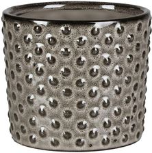 Zdjęcie Osłonka Doniczki Ceramiczna Karin 16cm Dekorowana Szara - Zelów
