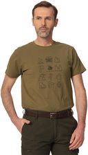 Zdjęcie Tagart T-Shirt Myśliwski Męski Fnt Rover Olive Tematyczny Nadruk Zielony - Rydułtowy