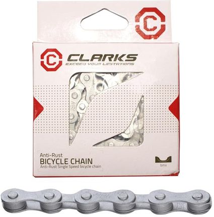 Clark'S Clarks C410Ar Łańcuch Rowerowy 1-Rzędowy 112 Ogniw Srebrny