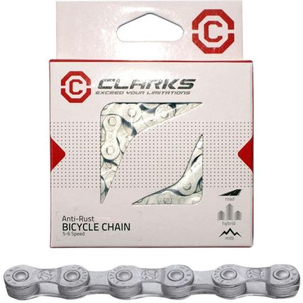 Clark'S Clarks C5-7Ar Łańcuch Rowerowy Antykorozyjny 7-8-Rzędowy 116 Ogniw Srebrny