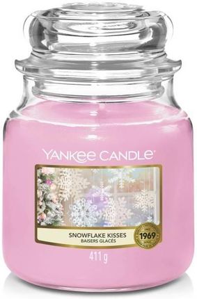 Yankee Candle Świeca Zapachowa Snowflake Kisses Słoik Średni 411g 70058
