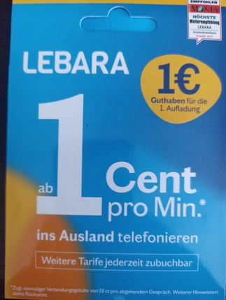 Karta Sim Lebara Niemcy 1 Euro - Opinie i ceny na Ceneo.pl