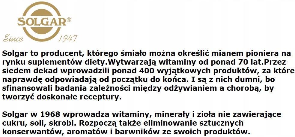SOLGAR MODULATORY GLUKOzY 60tabl, - zdjęcie 1 SOLGAR MODULATORY GLUKOzY 60tabl,