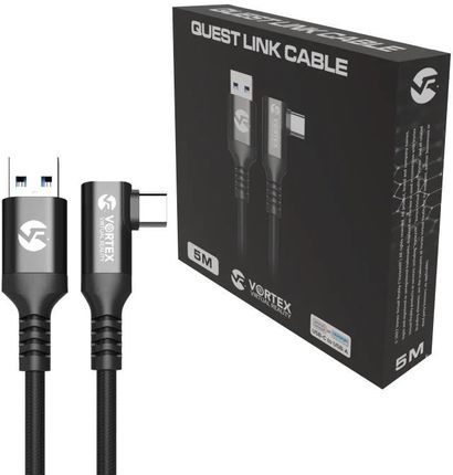 Vortex Virtual Reality Oculus Link Kabel VortexVR 5m + Element mocujący USB-A do Oculus Quest 2 lub Quest 1
