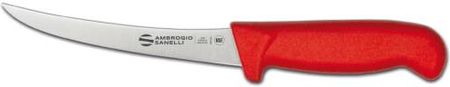 Hendi Ambrogio Sanelli Supra Colore Nóż Do Trybowania Zakrzywiony 150Mm Czerwony (S301015R)