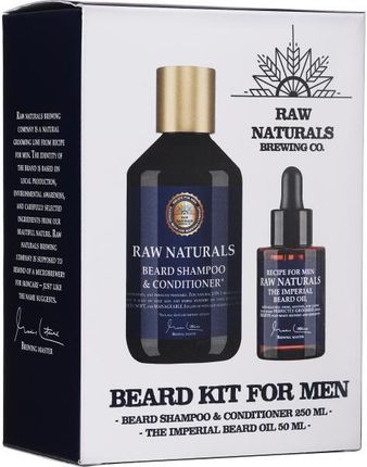 Recipe For Men Zestaw Raw Naturals Beard Kit Man