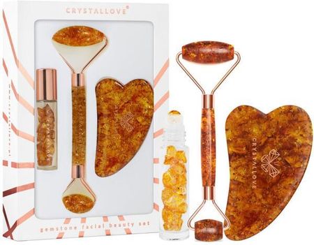 Crystallove Zestaw Cognac Amber Beauty Set