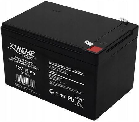 Xtreme Akumulator Żelowy 12V 10Ah Rower Kosiarka Quad (1Ak82215)