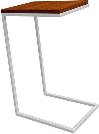 Elior Stolik Pod Laptopa Wsuwany Biały Drewniany Wysoki (H375)