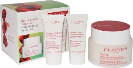 Clarins Set (Masvelt Body Shaping Cream 200 Ml+ Exfoliating Scrub 30 Ml+Body Liotion Ml)