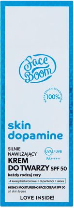 Krem Faceboom Skin Dopamine nawilżający Z Spf50 na dzień 40ml