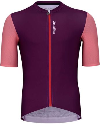 HOLOKOLO Koszulka kolarska z krótkim rękawem - ENJOYABLE ELITE - fioletowy/różowy M