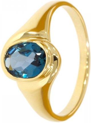 Złoty pierścionek z Topazem PR.00921 pr.585