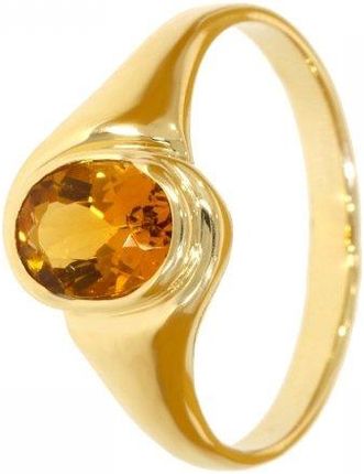 Złoty pierścionek z cytrynem PR.00917 pr.585