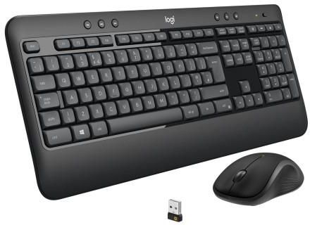 Zestaw klawiatura + mysz membranowa Logitech MK540 920-008685 (USB; kolor czarny; optyczna; 1000 DPI)