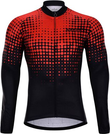 HOLOKOLO Zimowa koszulka kolarska z długim rękawem - INFRARED WINTER  - czerwony/czarny