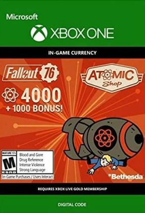 Fallout 76 - 4000 (+1000 Bonus) Atoms (Xbox)