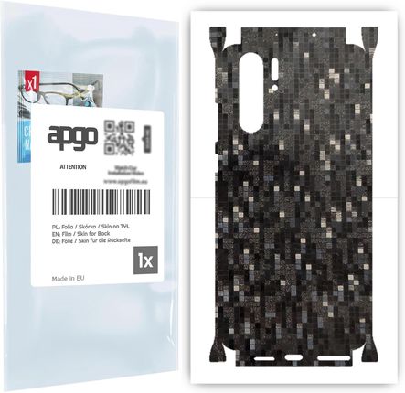 Folia Na Tył+Boki Carbon Pixel Czarny Do Huawei P30 Pro (407490)