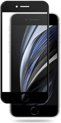 Crong 7D Nano Flexible Glass - Szkło Hybrydowe 9H Na Cały Ekran Iphone Se (2022/2020) / 8 7 (Black) (16133)
