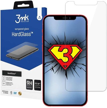 Szkło hartowane 3mk HardGlass 9H do Apple iPhone 12 Pro Max