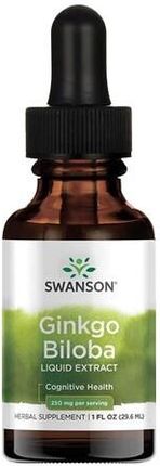 Płyn Swanson Health Products Ginkgo Biloba Liquid Ekstrakt 29,6ml