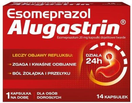 Polfa Łódź Esomeprazol Alugastrin 20 Mg X 14 Kaps