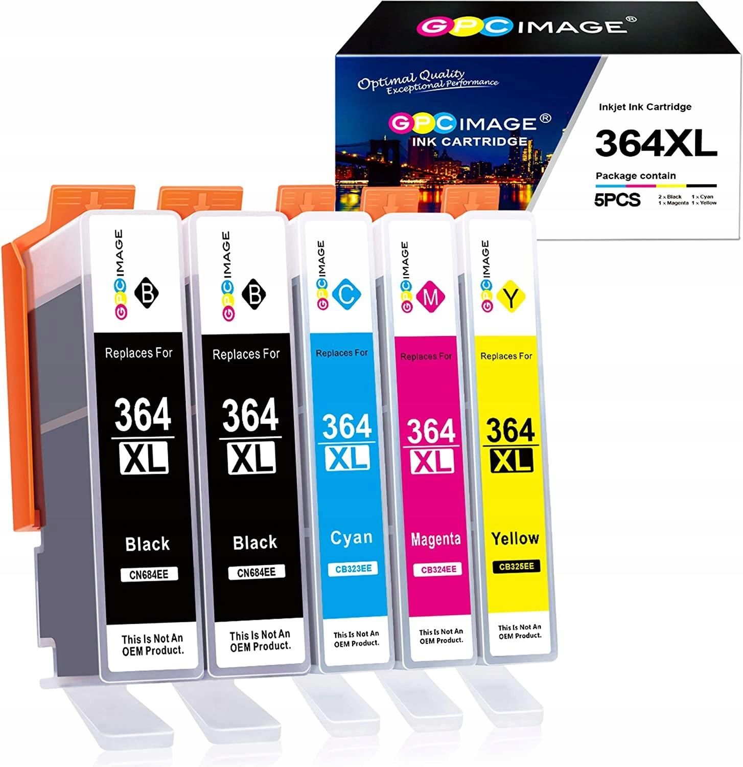 Tusz 5 Tusze Do Drukarki Hp 364XL 5510 5511 5512 5514 do drukarki