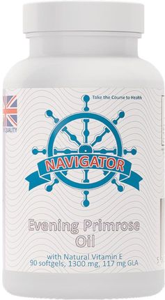 Navigator Olej z wiesiołka 1300mg z naturalną witaminą E 90 kaps