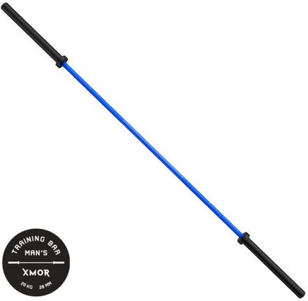 Gryf olimpijski treningowy TRAINING BAR MAN`S 20 kg XMOR (niebieski)