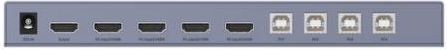Unitek Przełącznik KVM V306A 4K HDMI 2.0 4-in 1-out +USB - zdjęcie 1 Unitek Przełącznik KVM V306A 4K HDMI 2.0 4-in 1-out +USB
