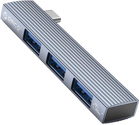 Orico Hub USB-C 5Gbps, 3x USB-A, bez kabla, aluminowy