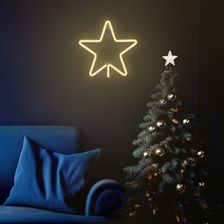 Zdjęcie Neon LED CHRISTMAS GWIAZDA ciepła biała Bat + USB FLNE22 Forever Light - Wyszogród