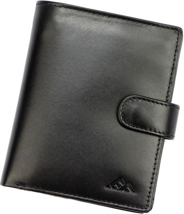 Duży portfel skórzany męski 553-67 RFID Czarny