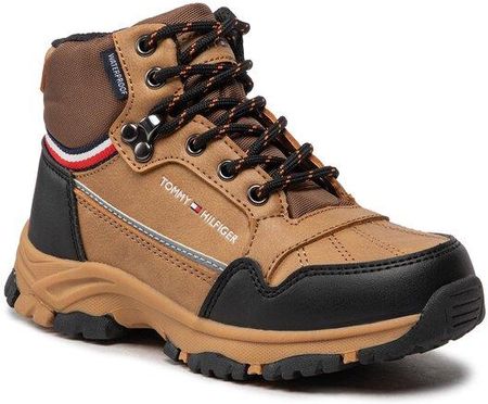 Tommy Hilfiger Kozaki Tech Bootie T3B5-32540-148 M Brązowy