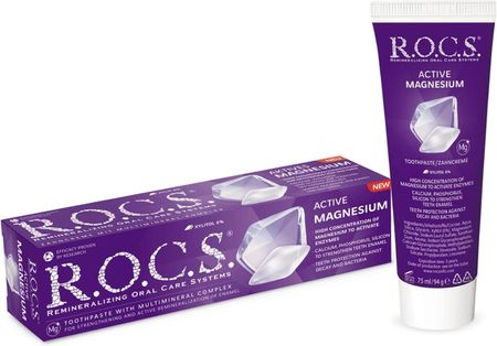 ROCS ACTIVE MAGNESIUM - Remineralizująca pasta do zębów z magnezem, 75 ml