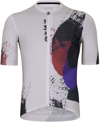 HOLOKOLO Koszulka kolarska z krótkim rękawem - INCREDIBLE ELITE - szary/zielony/czerwony/niebieski XL