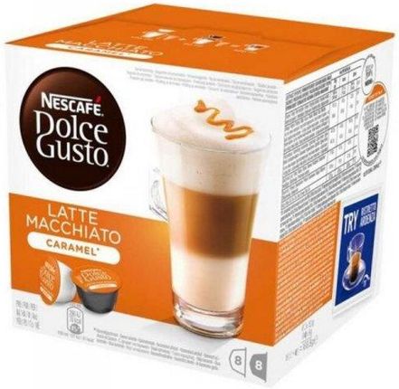 Nescafé Dolce gusto Kawa W Kapsułkach Latte Macchiato 16 Uds Karmel