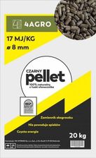 Pellet naturalny z łuski słonecznika czarny 8 mm 20 kg - Materiały opałowe