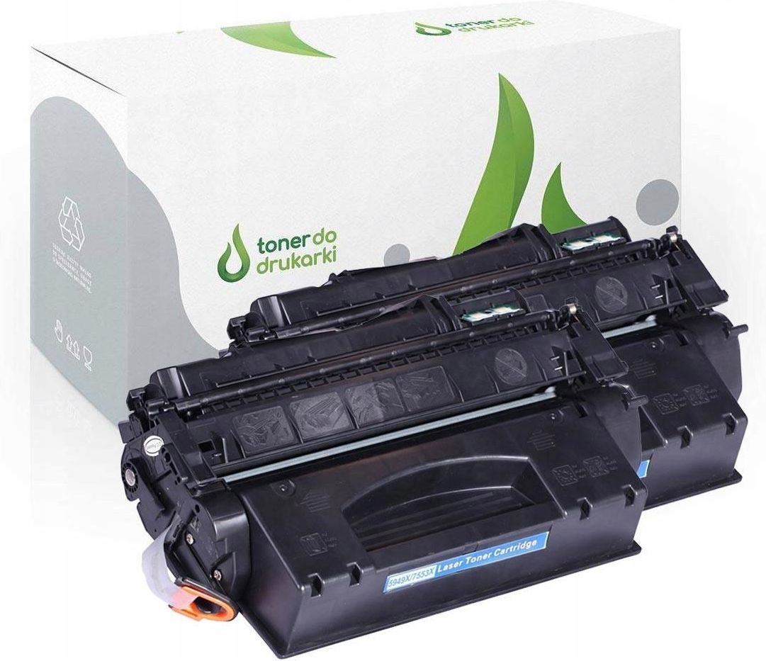 Toner Noir Compatible HP LaserJet 1160 1320 - Lot De 2 Cartouches Q5949A - Neuf