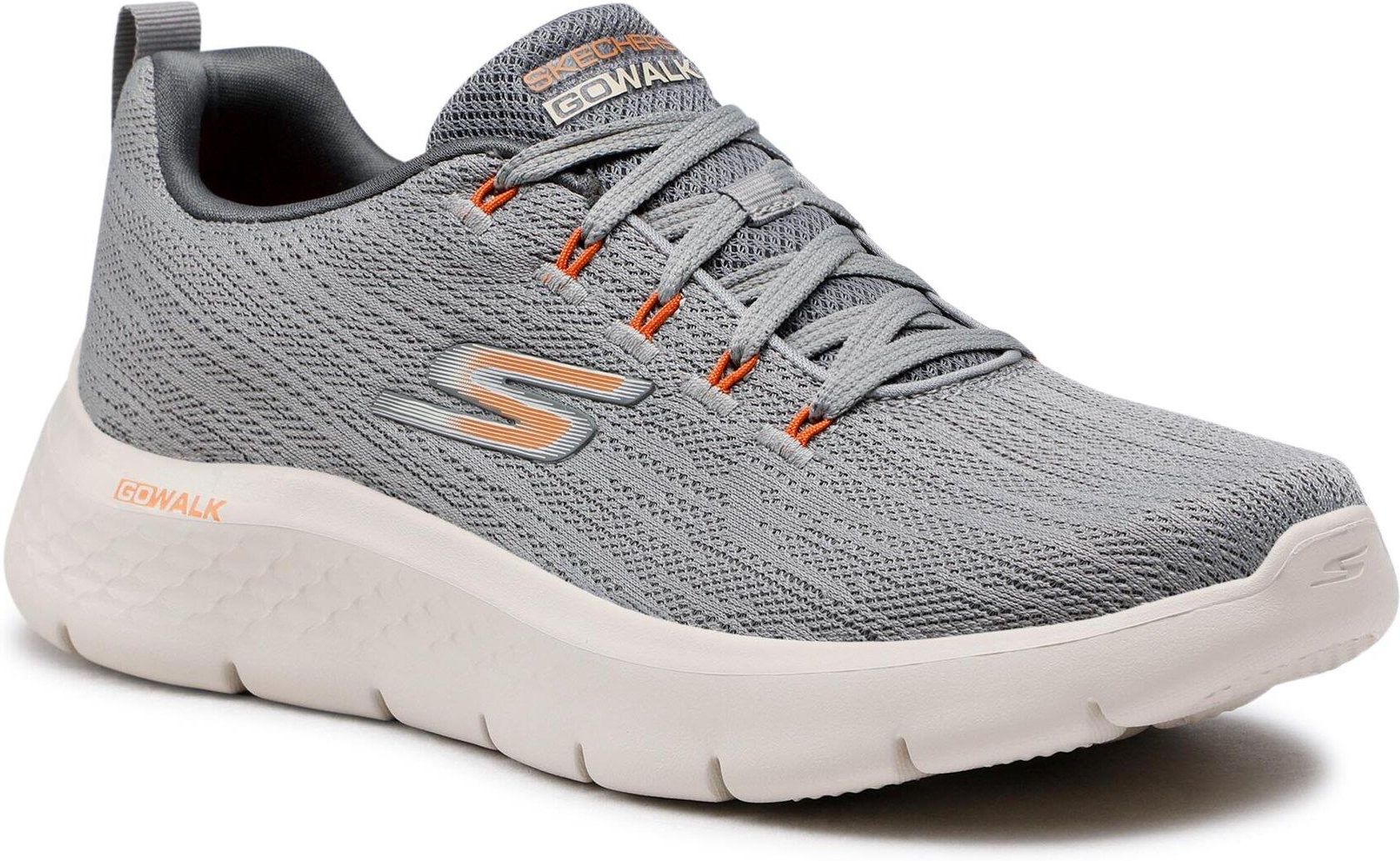 Skechers Sneakersy Go Walk Flex 216481 Gyor Szary Ceny I Opinie Ceneo Pl