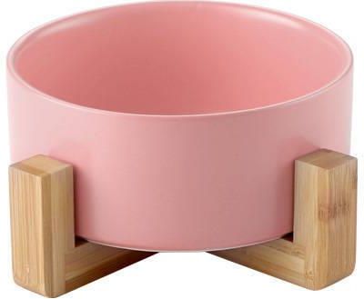 Unizoo Różowa Miska Ceramiczna Bambus Dla Psa Kota 1.8L L